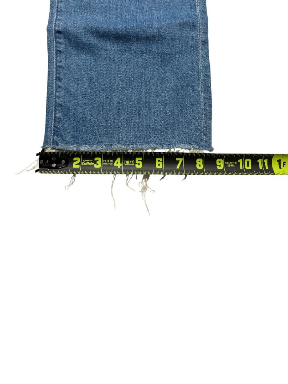 👖 MOTHER 🔥 The Rambler Ankle Fray Denim Jeans Light Chambray Blue Size 24 NWT - Picture 11 of 11